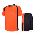 Nieuw model Red Black Soccer Jersey Set